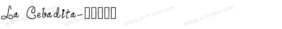 La Cebadita字体转换